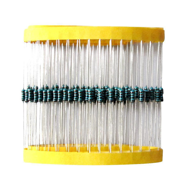 100 Stycken Ringar Hög Precision 1% Metallfilmresistor 0.25W 1K Ohm