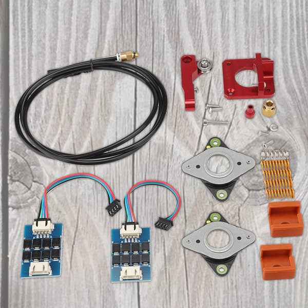 3D-skrivartillbehör för Ender-3 extruderkit, stötdämpande dyna, silikonstrumpa, PTFE-rörfjäder