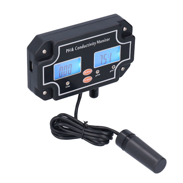 PH‑2681 PH/EC Vattenkvalitetstestare ATC PH-mätare DC6V Hydroponisk Monitor för Fisk Tank AkvariumEU-kontakt 230V