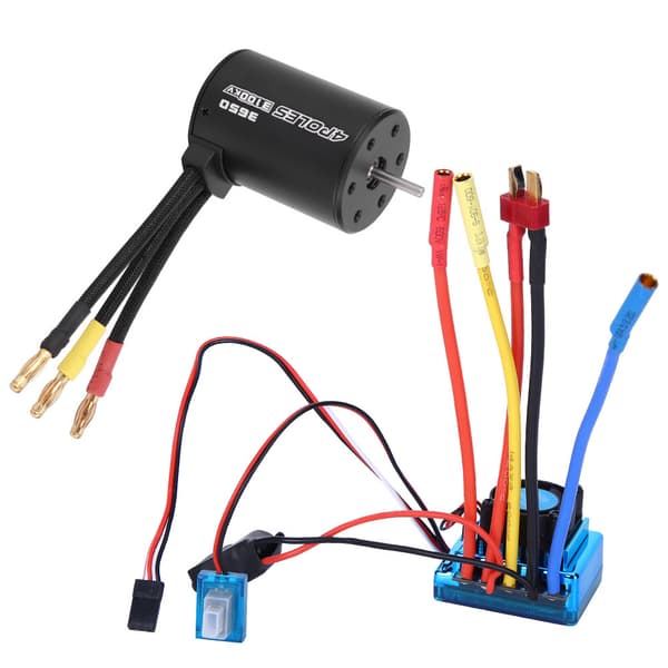 3650 Motor 3100KV Brushless ESC RC Tilbehør Reservedel til 1/10 RC Bilmodel (80A)