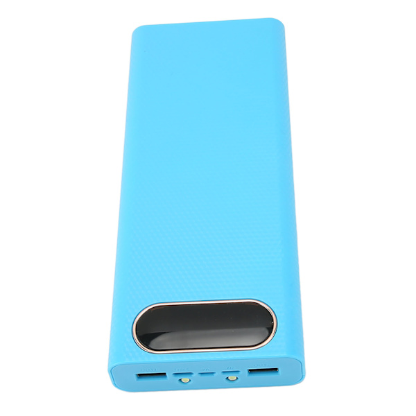8x21700 batterilåda svetsfri power DIY batteriladdare case med LCD-skärm blå