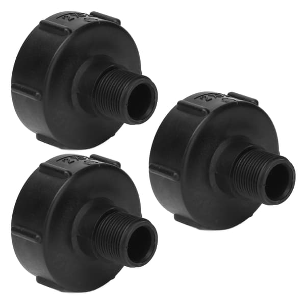 3 stk. IBC-tankforbindelse G3/4 gevind ABS-plastik afløbsadapter udskiftningsventilfitting S60-2in NPS