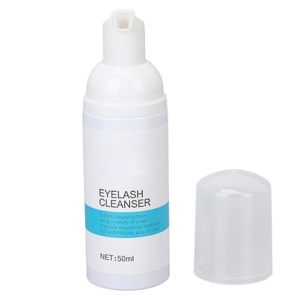 Øjenvippesæbe til hjemmebrug og salon, bærbar makeup mascara oliefjerner øjenvippeshampoo til kvinder 50ml