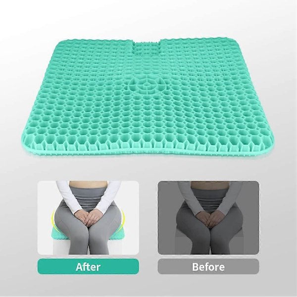 Förstorad version av honeycomb gelkudde Ergonomisk design Polymergel för att stärka stödet Lämplig för bil, kontor, familj, rullstol