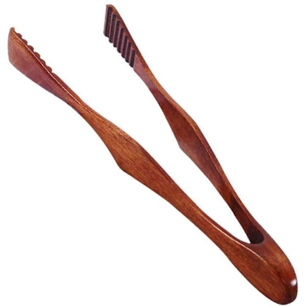 Brödtång i trä Bambu Grilltång Små Serveringstänger Grilltång Bambu Matlagningstång Handgjord Trätång för Kök Matlagning, Camping, Gri