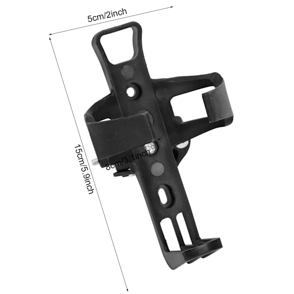 Flaskestativholder Vannkopp Vannkoker Støtte for elektrisk scooter for sykkel (svart)
