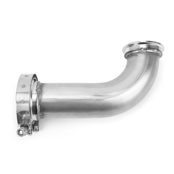 90° Flens Albueadapter Downpipe VBand Klemme Rustfritt Stål 2,5 tommer ID til 3,2 tommer OD