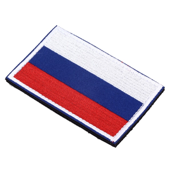 European Country Flags Patch Verdens nasjonale krok og løkkemerke Brodert patchtilbehør Russland
