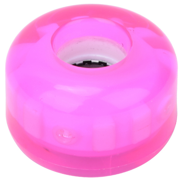 4 STK MS2409 PU Pink 54x36 mm Skateboard Dobbelt Rocker Blinkende Hjul Downspeed glidehjul