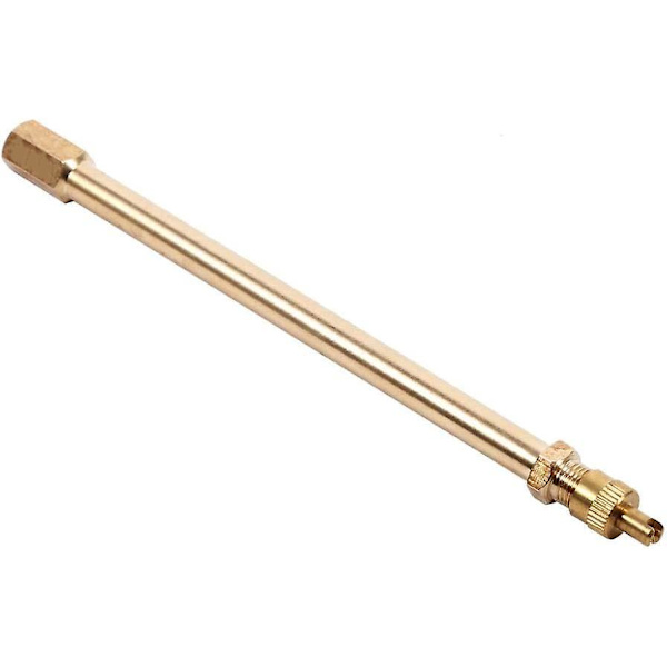 Messinkinen rengasventtiilin jatkopala - 140 mm jatkopala täyttöventtiilille