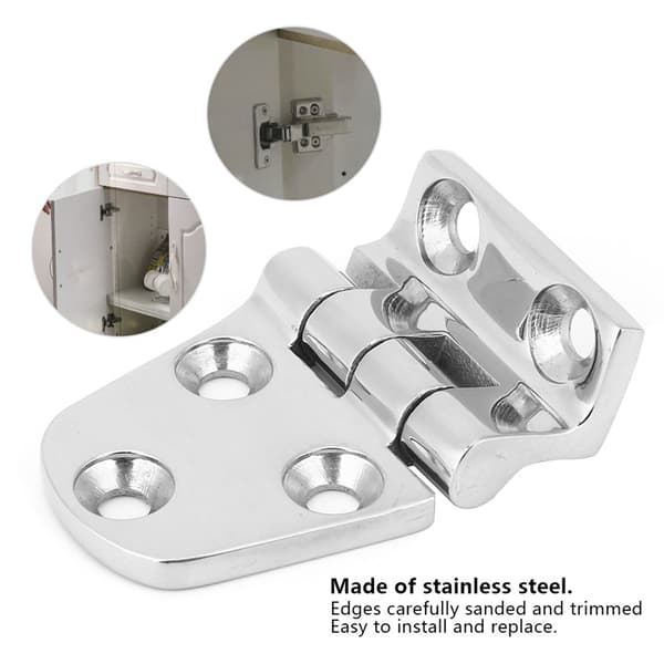 Fortykket rustfrit stål 316 hængsel hardware tilbehør til hjemmeskabsinstallation 54 x 37MM