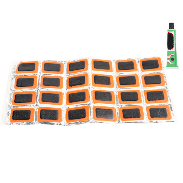 48 st Cykel Däck Gummi Patch Kit med Lim Cykel Däck Inner Tube Punktering Reparation Patch