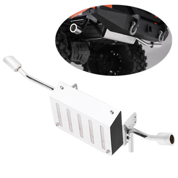 Metallitehostettu polttoainesäiliön pakoputken lisävaruste TRAXXAS TRX‑4 1/10 RC-autoon