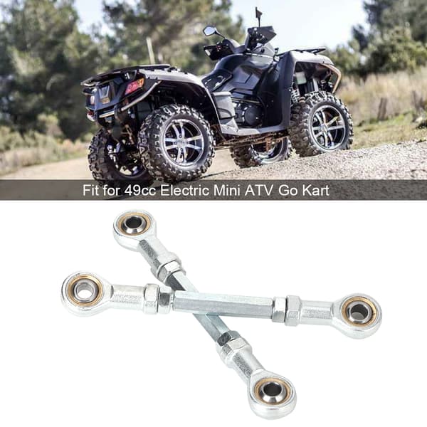 2 stk. 150 mm -170 mm 8 mm styrestangssæt kugleled til 49cc elektrisk mini ATV Go Kart