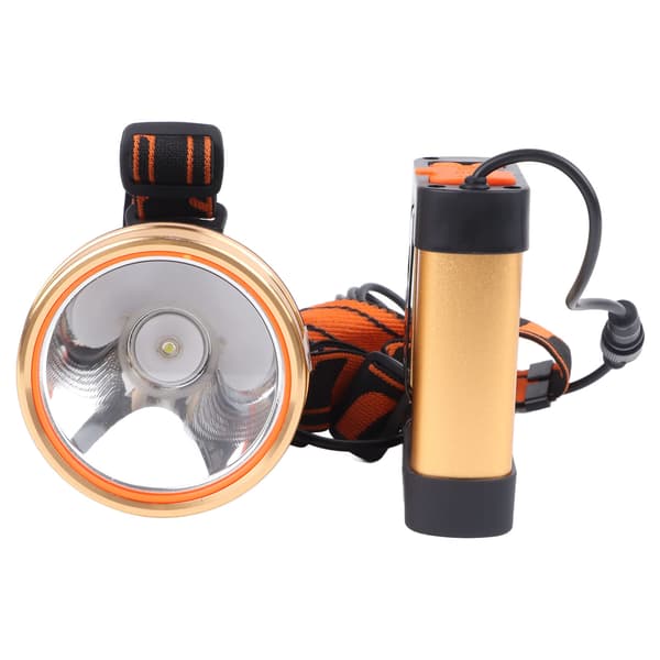 Sterk Hodelykt Vanntett Vinkeljusterbar Lett Multifunksjonell LED Hodelykt for Fiske Camping USB-lading