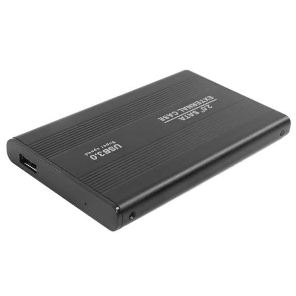 Harddiskkabinet 2,5 tommer 4 TB LED-indikation Aluminiumshus Hot Swappable 5 Gbps USB 3.0 Port Ekstern HDD-etui Sort