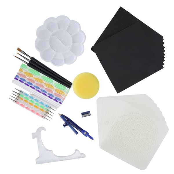 43 stk. Mandala Dotting Tools Sett DIY Kunstmalingsmal Embellishment Stick Maletilbehør