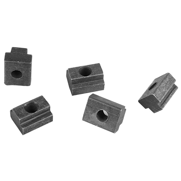 5 st Black Oxide Grade 8.8 Kolstål t slitsmutter T mutter gängad M6-gänga
