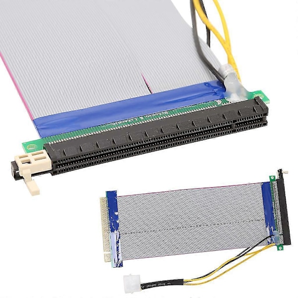 1st Pci-e 16x Till 16x Förlängningskabel 25cm/9.84in (med Extra Strömförsörjning)