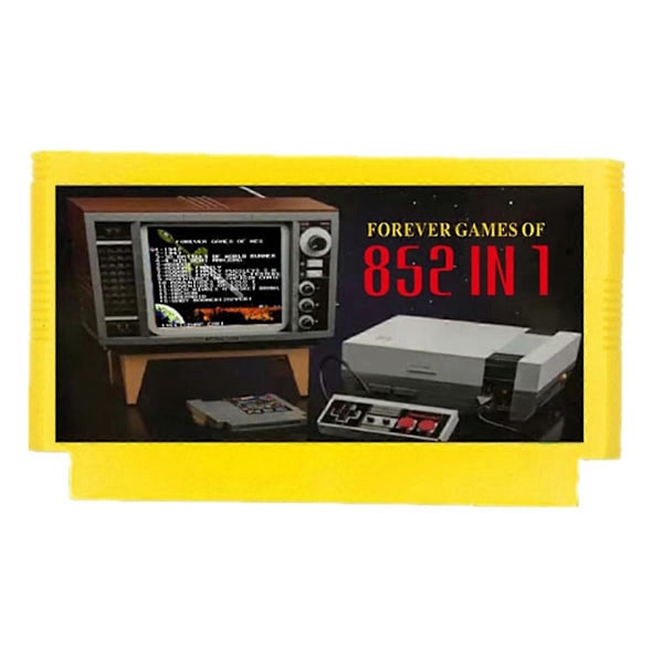 För FC Adapter 852 i 1 FOREVER GAMES Spel Gul