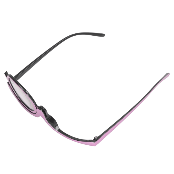 Sminkglasögon Utbytbar reptålig lins Lättviktsläsare för kosmetika för kvinnor med case Lila +2,50