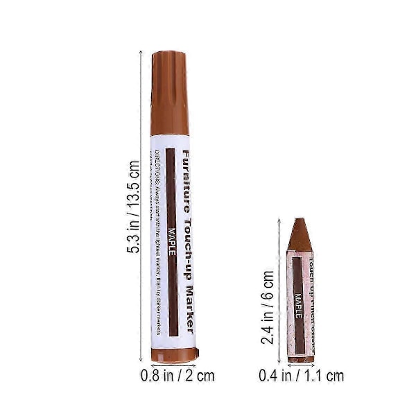12 Gulvreparasjonssett Møbelripepenn Tremøbelmaker Touch Marker Møbelreparasjonssett