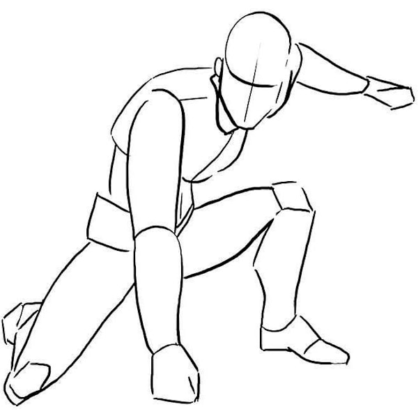 Mister ledad teckningsfigur