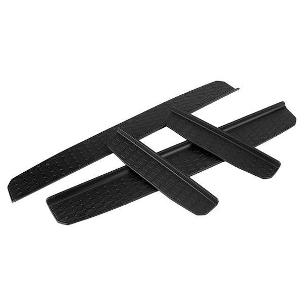 4 st Car Threshold Dekoration Trim Passar för Jeep Wrangler JK 4 Dörrar 2018+ Svart
