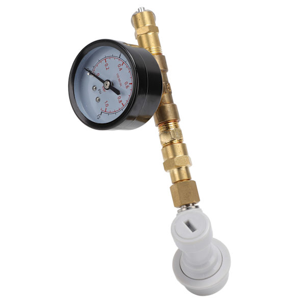 Øl Bryg Justerbar Trykaflastningsventil Cola Keg Trykmåler Øl Keg Regulator 0‑15PSI