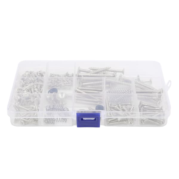 Elektrisk Gitarr Skruv Kit Metallskruvar Fjäder Rem Snäpp Sortiment Set Reparationsfästen Silver