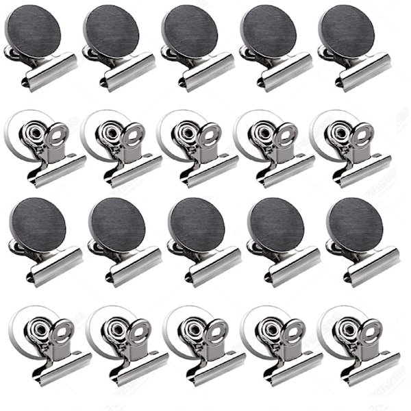Magneettiset klipit jääkaapille, valkotaululle, kaappiin ja toimistoon - 20 pakkausta jääkaappimagneetteja