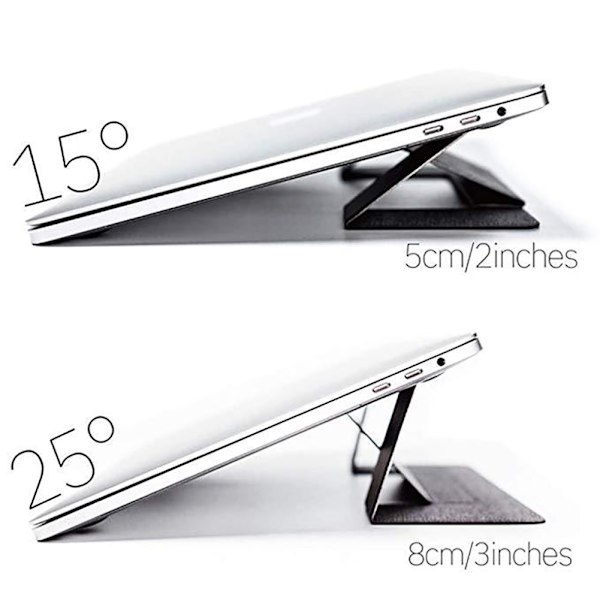 Bärbar Tablet Osynlig hopfällbar stativ Artificiell läder Osynlig hopfällbar stativ Laptop Tablet Stand