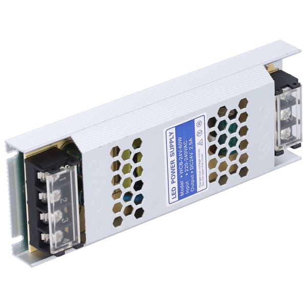 LED strømforsyning byttedriveradapter ultratynn lang stripe transformator lysboks reklame (WCB24V60W)