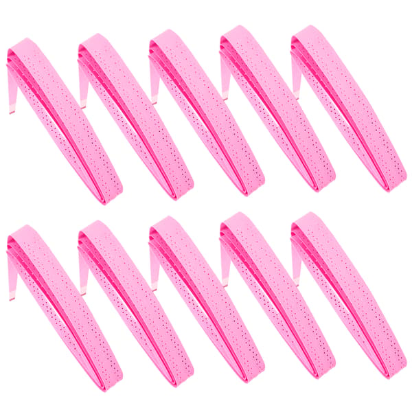 Badmintonracket Overgrip Perforerad Klibbighet Halkfri Antisladd Svettband Grepp Tejp Fluorescerande Rosa