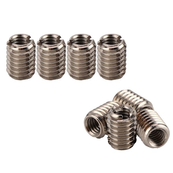 10 st gänginsatser av rostfritt stål Reduktionsmutter invändig gänga M4x0,7 hangänga M6x1,0 med 8 mm längd