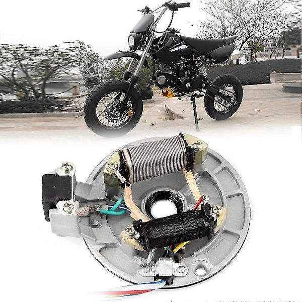 Statorspole, Statorplatta Pickup Magneto Tändspole Rotor För Pit/Dirt Bike 70cc 90cc 110cc Tändning Magneto Statorplatta