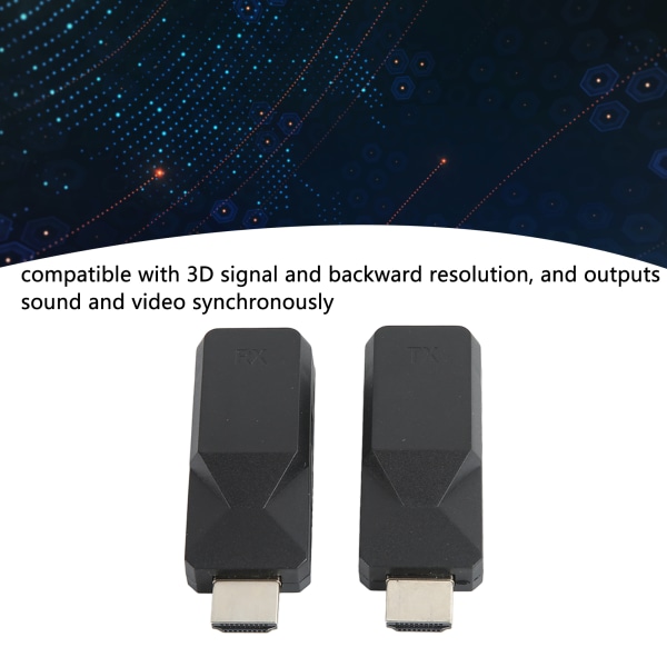 HD Multimedia Interface Extender Sender Mottaker 165ft Cat5 Cat6 Ethernet RJ45 til HD Multimedia Interface Extender