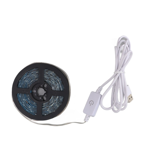 USB 5V LED-strimmel lys berøring kontrol dæmpbar vandtæt fleksibel klippbar LED-lysbånd til gang koldt hvid 3 meter