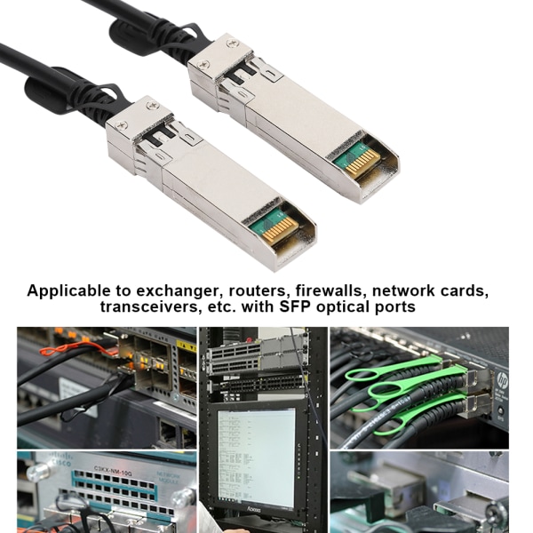 PVC SFP til SFP DAC 25 Gbps Kabel Svart For rutere Brannmurer Nettverkskort Transceivere