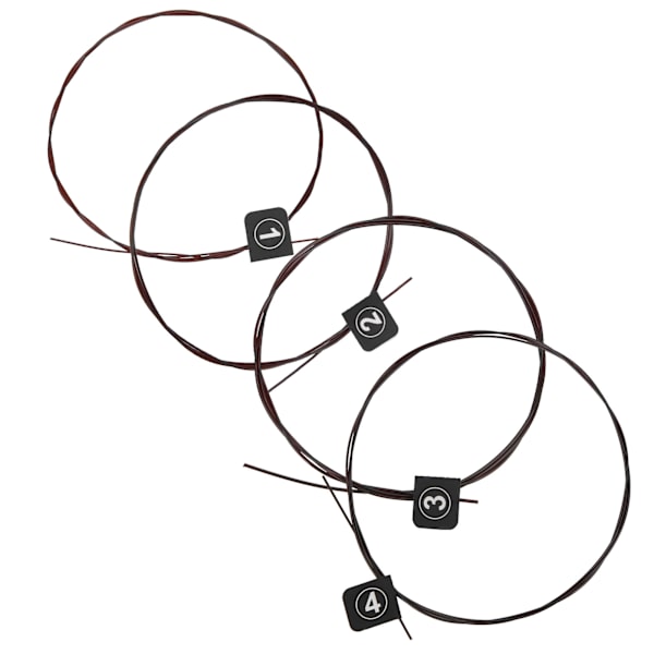4 stk fluorcarbon strenge instrumentdele til guitar eller ukulele Universal strengeTX-3