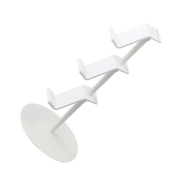 3-lags spillkontrollerholder for spillkonsoll, hullet hodetelefonholder, spillkonsollkontrollerholder, stativ, organisator for XBOX, hvit