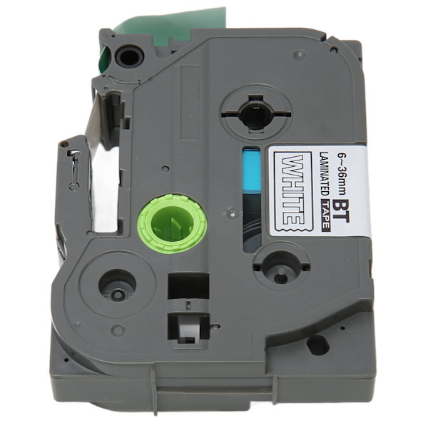 5 stk. 18mm Label Maker Tape til Tze 241 Tz241 3/4in Label Tape Erstatning til Ptouch PTD400 PTD410 PTD600 Grøn baggrund Hvidt bogstav Bze 745