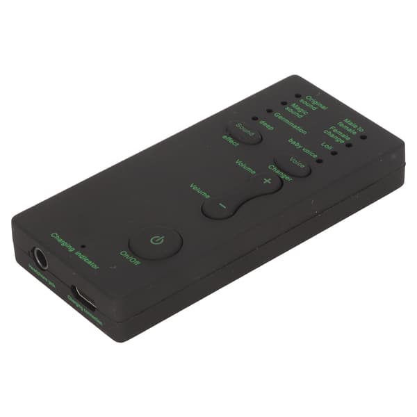Stemmeskifter 7 lydeffekter Justerbar Bærbar Mini Multifunktionel Stemmeforklæder til Mobiltelefon PC til XBOX til PS4