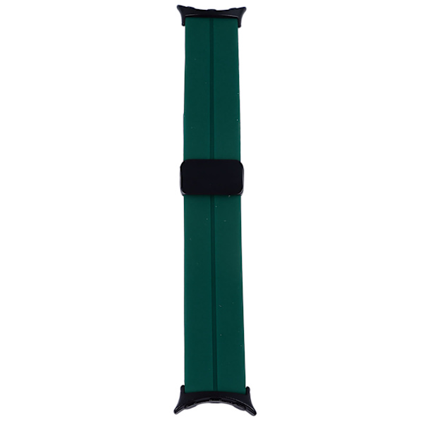 Elastisk silikoneurrem med magnetisk lukning og spænde i legering til Pixel Watch 2 - Army Green