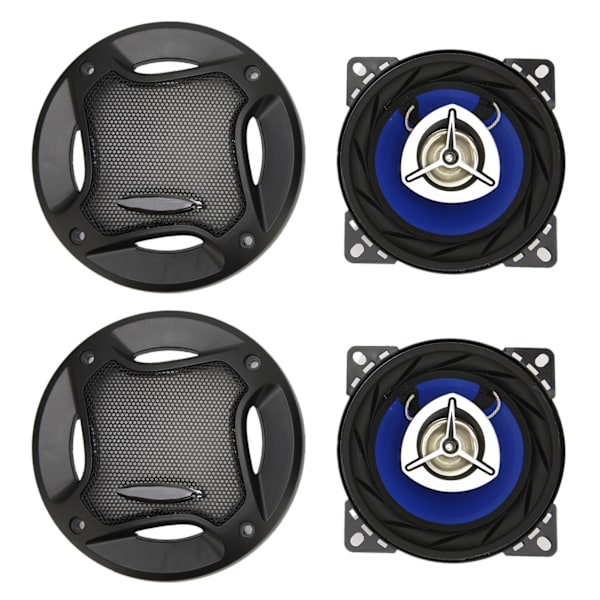 2 st 4in bilhögtalare HiFi-ljud 280W fullfrekvensbas 4 ohm koaxiala bilmodifierade stereohögtalare