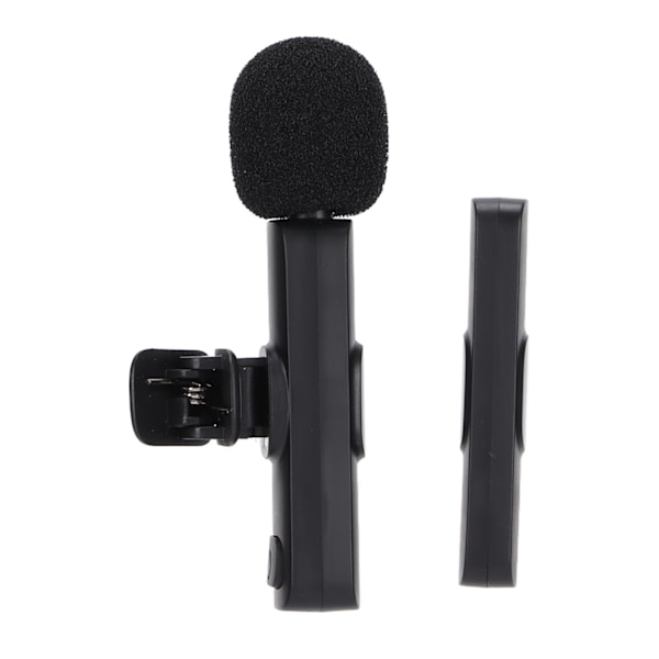 Trådløs mikrofon Lavalier reversmikrofon Clip On videomikrofon til live udendørs mobiltelefon