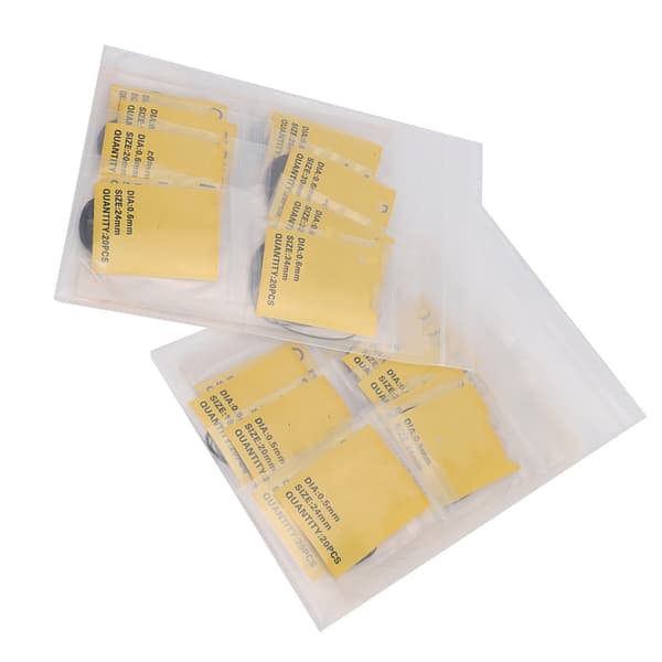 16mm-34mm Ur O-ring Gummi Pakning Ur Bagside Forsegling Gummi Reservedele (0.5mm 0.6mm)