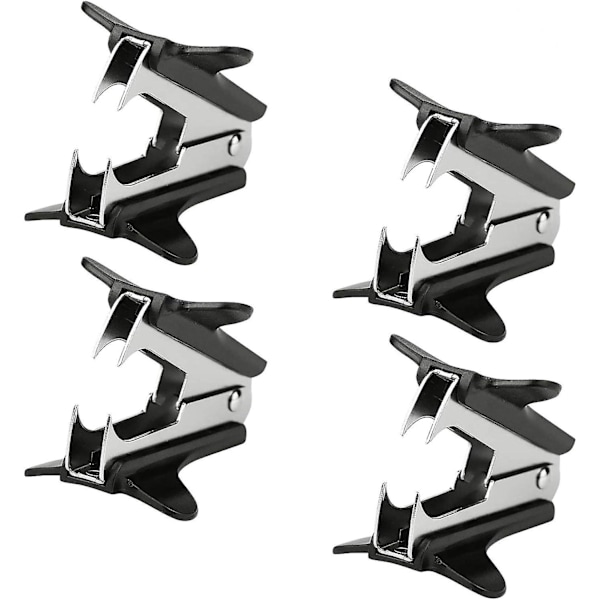 4 kpl Staple Remover - Nopea ja helppokäyttöinen niittienpoistaja kotiin ja toimistoon
