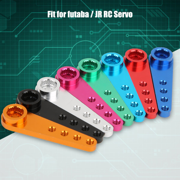 8 väriä 25T alumiiniseos RC servovarsi lisävaruste sopii futaba / JR RC servo