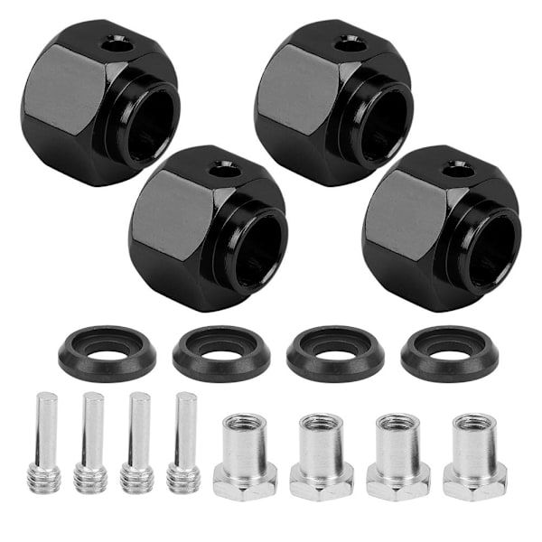 Hex Hub Breddaranslutning 8mm Tillbehör för Traxxas/TRX4/TRX6 1/10 RC ModellbilSvart